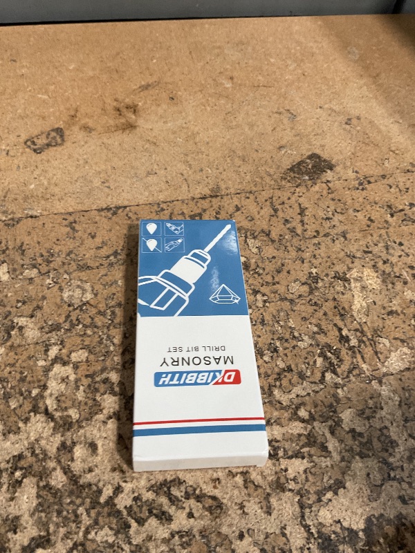 Photo 1 of 10-Piece Masonry Drill Bit Set for Concrete Tile Glass Ceramic Brick,1/8 to 1/2 Inch Drilling Bits with Triangle Handle,Tungsten Steel Alloy Tip.?Black?