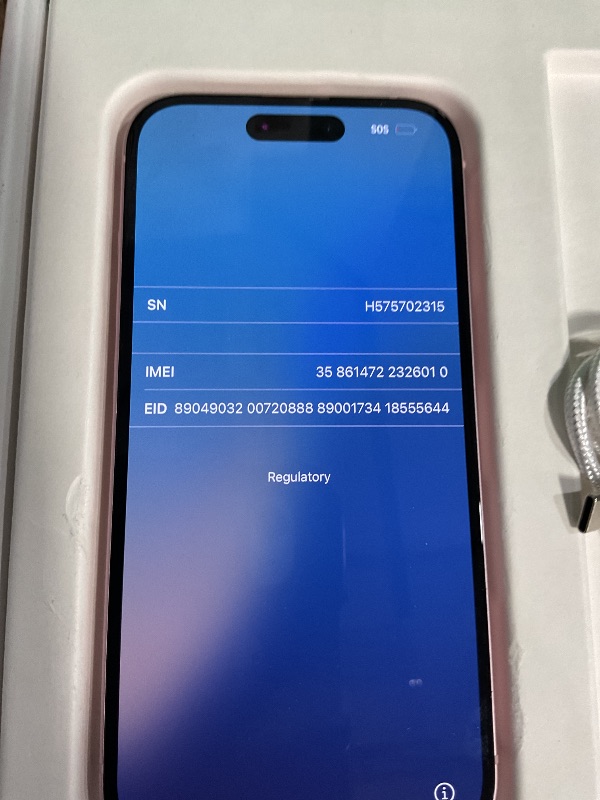 Photo 1 of *IPHONE LOCKED TO ICLOUD USER* Apple iPhone 15, 128GB, Pink - Unlocked (Renewed Premium)**FOR PARTS ONLY**