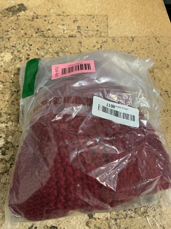 Photo 1 of 18 inch Christmas Tree Skirt: Mini Tree Skirt for Pencil Tree, Diamond Edge Knit Wine Red Tree Skirt for 3ft Tree, Vintage Tree Skirts, Rustic Farmhouse Christmas Decorations