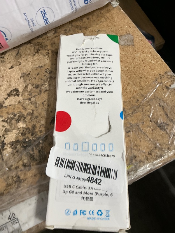 Photo 1 of *** CHECK COMMENTS***    USB C Cable, 3A LED Light Up Fast Charger Charging Cords Type C Cable Compatible with iPhone 15 Pro Samsung Galaxy S21 S20 S10 S10E S9 S8 Plus Note 20 10 9 8, LG G8 and More (Purple, 6 ft)