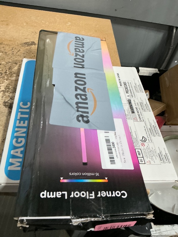 Photo 1 of (missing pieces) BWGZH Corner Floor Lamp, Smart RGB LED Corner Lamp with Music Sync and 16 Million DIY Colors