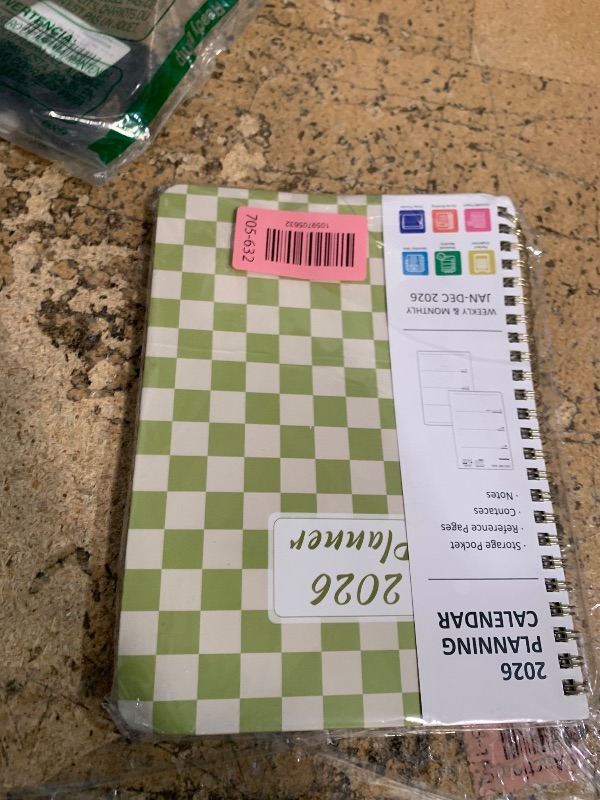 Photo 1 of 2026 Planner, Weekly and Monthly Calendar Academic Planning Book, Jan 2026 - Dec 2026, Agenda Calendar Planner for Office Supplies and Desk Accessories - A5 (6.3" x 8.5")