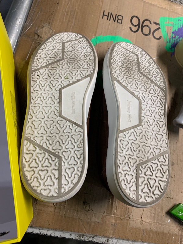 Photo 1 of ***(USED)***Journey West Suede Slip-on Penny Loafers Sneakers Shoes for Men Coffee US 10