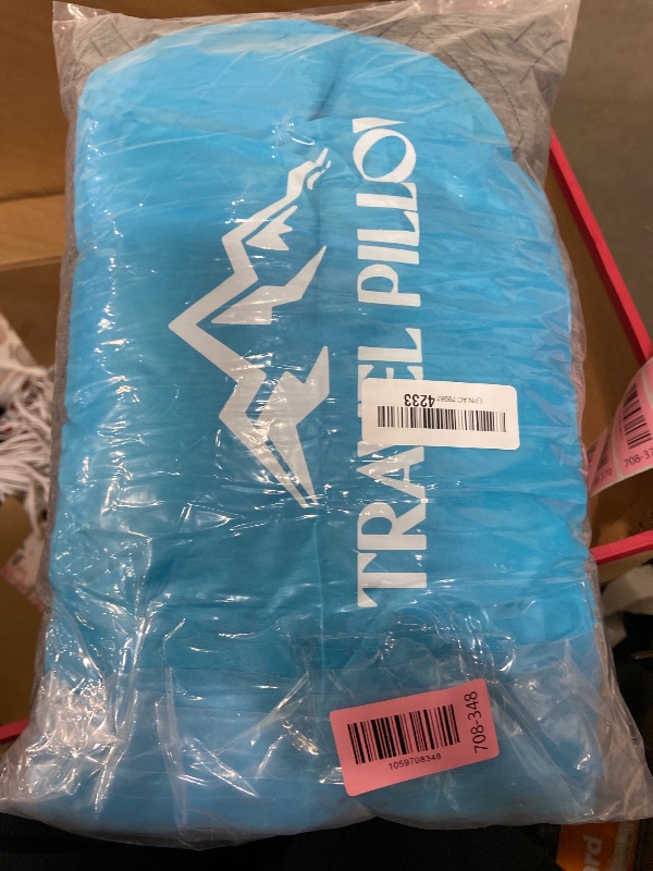 Photo 1 of 1 MIDDLE ONE Travel Pillow for Sleeping Camping, Memory Foam Small Pillow with Breathable Cover for Backpacking, Airplane, Car (15.5 X 12 Inch)