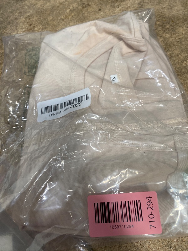 Photo 1 of ***SMALL STAIN***
GEMBERA Womens' Stretchy High Neck Short Sleeve Shirts Slim Fitted Casual Basic Top T-Shirt Beige Tan XL