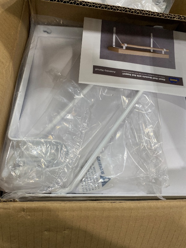 Photo 1 of 10-Pack Closet Rod Bracket, 10.8x10.8Inch Closet Shelf Brackets Heavy Duty Wall Mounted, Matte White Steel Closet Rod Support Brackets Holder, 300 Lbs Load Capacity with Anchors Screws