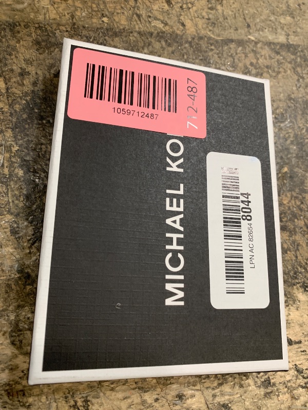 Photo 1 of ***(HEAVILY USED/ MINOR DAMAGE)***Michael Kors Hudson Notched Card Case, Storm Signature