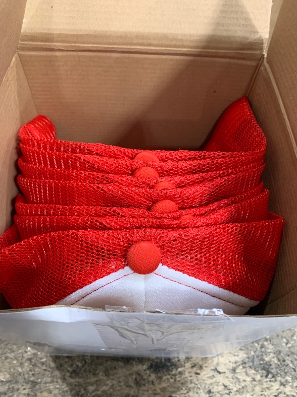 Photo 1 of 10 Pcs Sublimation Blank Trucker Hats Bulk Mesh Baseball Cap Polyester Mesh Trucker Hat for Men and Women (Red and White)