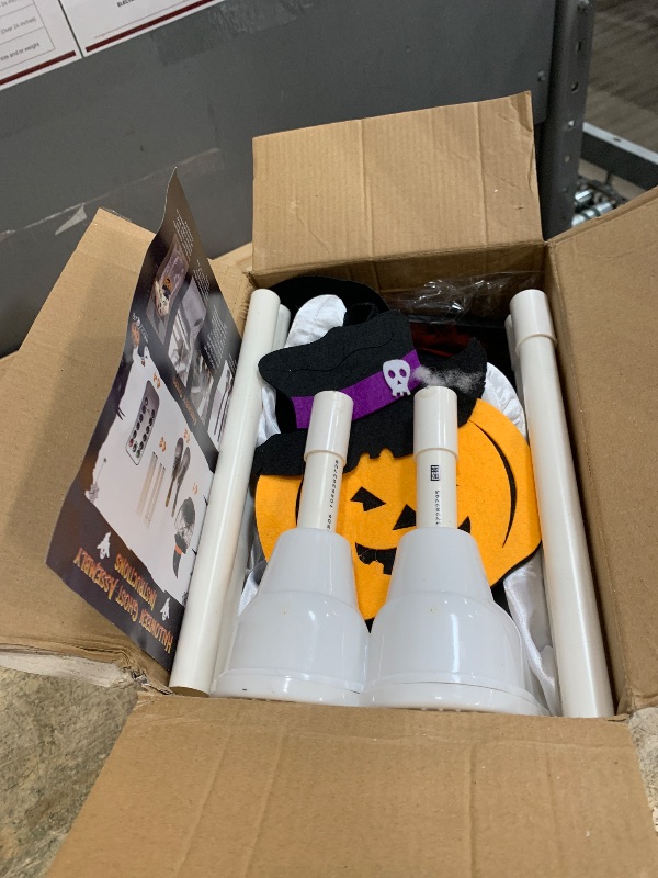 Photo 1 of [Timer] Halloween Decorations Indoor, 38" H Light Up Ghost, Spooky Halloween Ghost Decor with Remote String Lights for Front Porch Yard Lawn Home Decorations