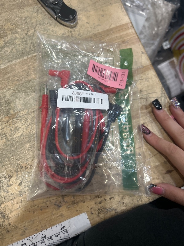 Photo 1 of 2Pair Banana Plug Multimeter Probe Pen Testing Connecting Cable Stick 2.6Ft 1000V Black Red for Digital Multimeter Meter Multi Tester Lead Wire Voltmeter