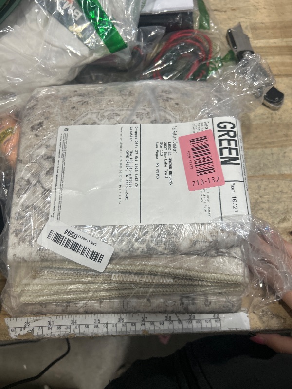 Photo 1 of 2x6 Hallway Washable Runner Rug : Vintage Soft Kitchen Laundry Runner with Non Slip Backing Farmhouse Entryway Living Room Floor Mat Stain Resistant Carpet for Bedroom Bathroom Distressed Beside Rug