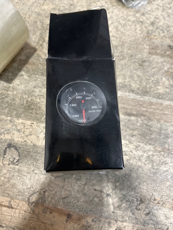Photo 1 of ***UNKNOWN DAMAGES*** 7 Color Water Temp Gauge, 100-300 F Water Coolant Temperature Gauge Kit 2-1/16" 52mm LED Backlight - Black Dial - Clear Lens - Monitoring and Displaying The Coolant Temperature in The Radiator System