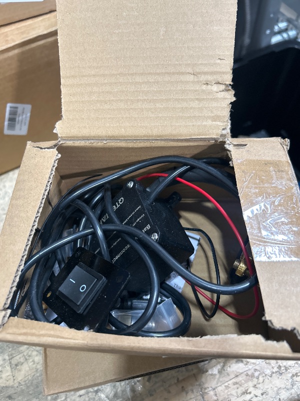 Photo 1 of 12V 250A Battery Disconnect Switch, KCD4, Boat Rocker Panel Switch (16A 250VAC; 20A 125VAC) with Panel for Car Truck RV, 9.84 FT Cable, to Prevent Battery Drain, Pre-Wired