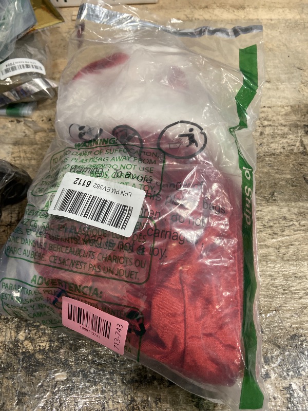 Photo 1 of ****UNKNOWN MISSING PIECES**** Villagepageme Santa Claus Costume Womens Christmas Jumpsuit Faux Fur Trim Belted Bell-Bottom Santa Outfit with Christmas Hat (Red, M)