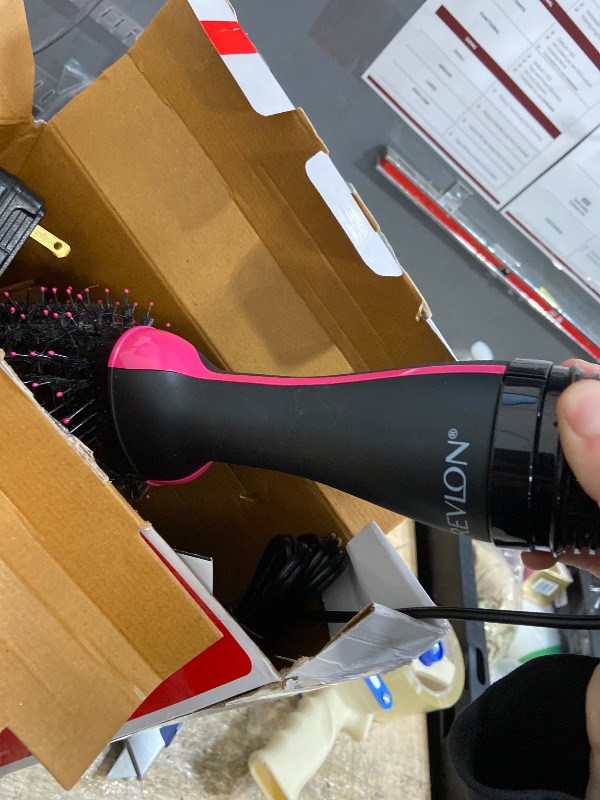 Photo 1 of **DIRTY** REVLON One-Step Volumizer Hair Dryer and Styler – Easy Salon-Style Blowouts – Less Frizz, More Shine, and Reduced Heat Damage, for All Hair Types and Lengths (Black)