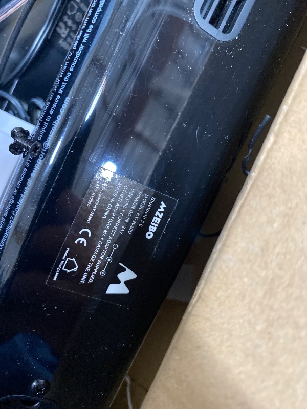 Photo 1 of (For parts, unfucntional) MZEIBO Sound Bar for Smart TV?80W Detachable Bluetooth Soundbar with Powerful Bass, 2-in-1 Home Theater Audio System, ARC/Optical/AUX Connectivity for TV/PC/Laptop/Game Console