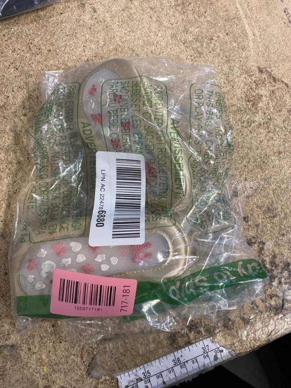 Photo 1 of ***SHOWS SIGNS OF HEAVY USAGE*** HsdsBebe Infant Baby Girls Mary Jane Flats Bow Non-Slip Soft Sole Princess Toddler First Walkers Sneaker Wedding Dress Shoes(HM1631 Gold,3)