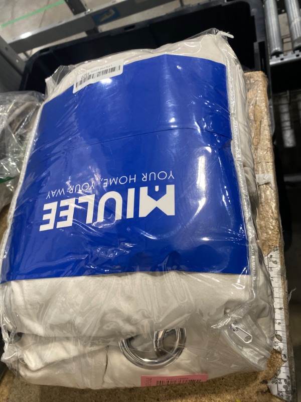 Photo 1 of ***UNKNOWN MISSING PIECES*** MIULEE Elegant Velvet Curtains Ivory Grommet Curtains Thermal Insulated Soundproof Room Darkening Blackout Curtains/Drapes for Girls & Ladys Living Room/Bedroom Decor 52 x 96 Inch 2 Panels