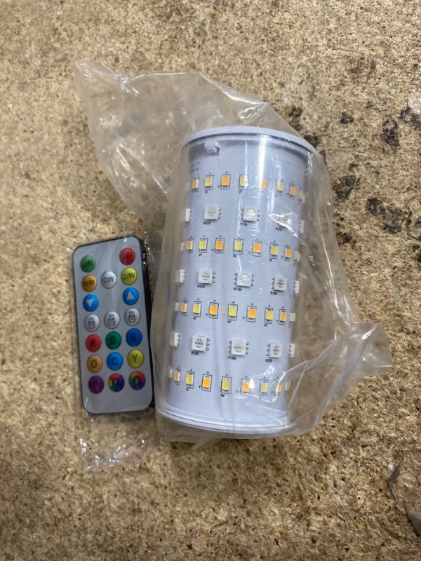 Photo 1 of 1 Packs Rechargeable Emergency Light Bulbs with Remote and Timer, 10000 mAh Battery Operated Light Bulb For No-Hardwired Fixture, RGB Dimmable Wireless Light Bulbs For Home Power Outage Hurricane