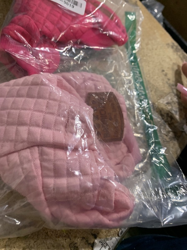 Photo 1 of 2 Pack Dog Hoodie Sweaters for Small Medium Dogs Warm Dog Clothes for Large Dogs Soft Waffle-Like Laminated Sweatshirt Bulldog (Pink+Rose, XXS (Back: 8",Chest: 11", Neck: 7.9"))