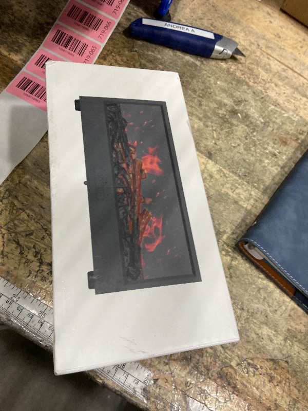 Photo 1 of **HAS WEAK POWER SUPPLY** Windyupon Fireplace Essential Oil Diffuser & Humidifier with 7-Color Changing Flame, 150ML Oil Aromatherapy Diffuser with 3 Timer Modes, Auto-Off - Fireplace-Style Decor for Home, Office, Yoga, Spa