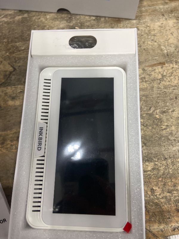 Photo 1 of 10-in-1 Air Quality Monitor with WiFi App Alerts | CO2, PM2.5, HCHO, TVOC Detector | 6.1" HD Display & 2Y Data Storage | Wall/Desk Mount for Home, Office, School (White)