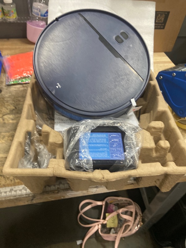 Photo 1 of *********************Missing control remote, filters, cleaning brush***************
2 in 1 Mopping and Vacuuming Robot, Robot Vacuum and Mop Combo Compatible with WiFi/App, Robotic Vacuum Cleaner Self-Charging, Slim, Ideal for Pet Family, Hard Floor, Hair