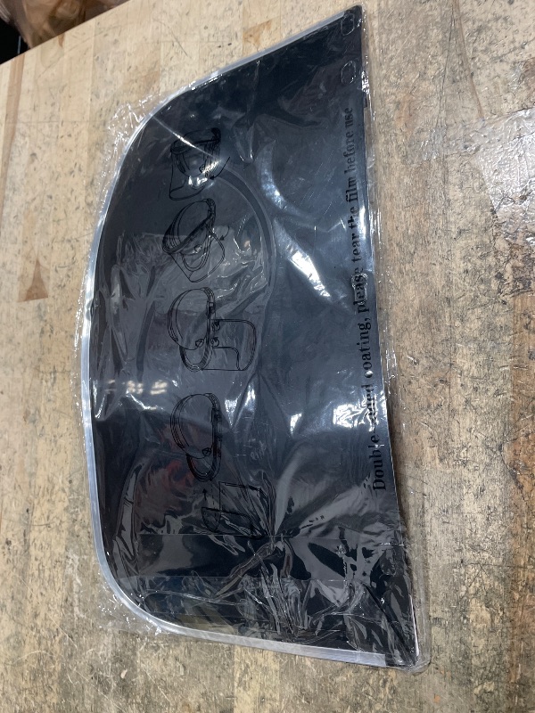 Photo 1 of 1 Pack Face Shield Replacement Lens, 15.5" x 8" Black Protective Safety Face Shield, Durable and Impact-resistant, Polycarbonate Replacement Face Shield for Welding, Grinding, DIY, Cosplay Helmet