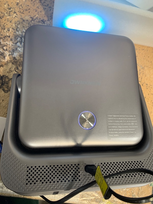 Photo 1 of ?Buit-in Google TV & Voice Control?Smart Projector with WiFi 6 and Bluetooth, 4K Support Movie Outdoor Projectors Compatible with Netflix/Prime Video/YouTube, Auto Focus Home Proyector 180°Stand