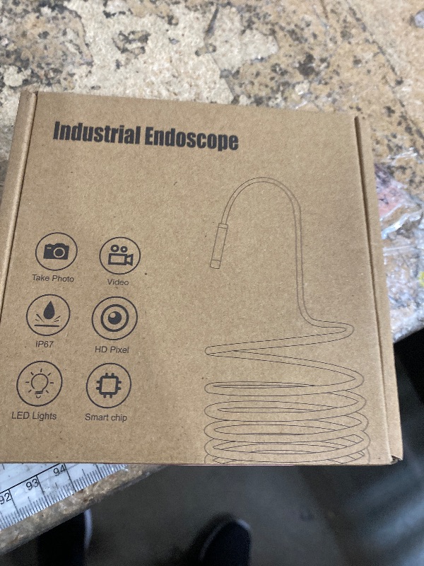 Photo 1 of [Dual-Lens] Endoscope Camera with Light, 1920P HD Borescope with 8+1 Adjustable LED Lights, IP67 Waterproof 16.5FT Semi-Rigid Snake Cord Inspection Camera for iPhone, iPad and Android Phone (Type C)