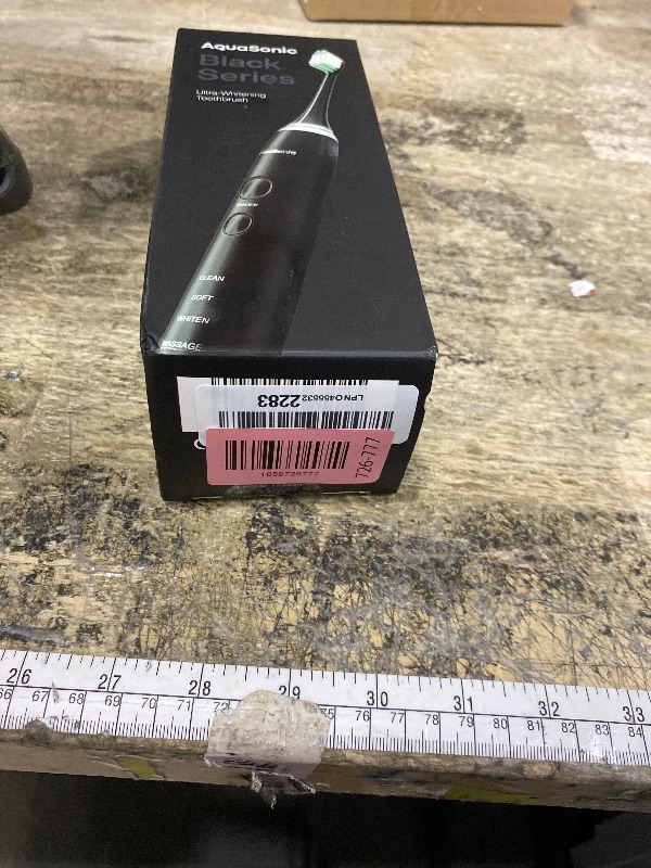 Photo 1 of **FOR PARTS ONLY / NON-FUNCTIONAL*** Aquasonic Black Series Ultra Whitening Toothbrush – ADA Accepted Electric Toothbrush- 8 Brush Heads & Travel Case – 40,000 VPM Electric Motor & Wireless Charging - 4 Modes w Smart Timer