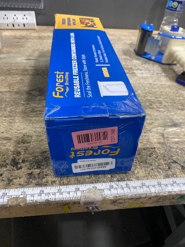 Photo 1 of 10 Pack 34oz Reusable Freezer Food Storage Containers with Twist Top Lids, Airtight Plastic Meal Prep Food Containers for Leftover Lunch Fruit Salad Oats, Clear Large Soup Container Microwave Safe