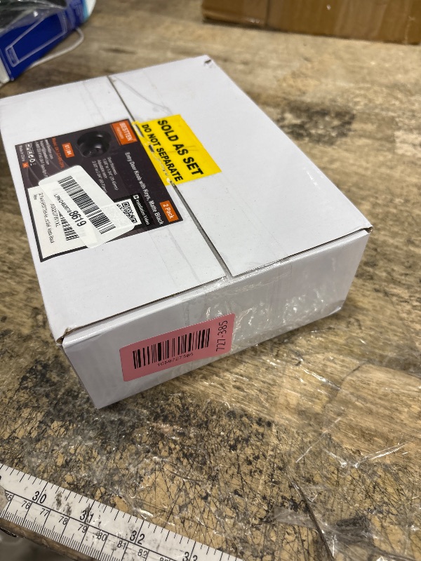 Photo 1 of [2 Pack] BESTTEN Keyed Entry Door Knob, Entrance Door Lock, Keyed Different, Standard Ball, Matte Black