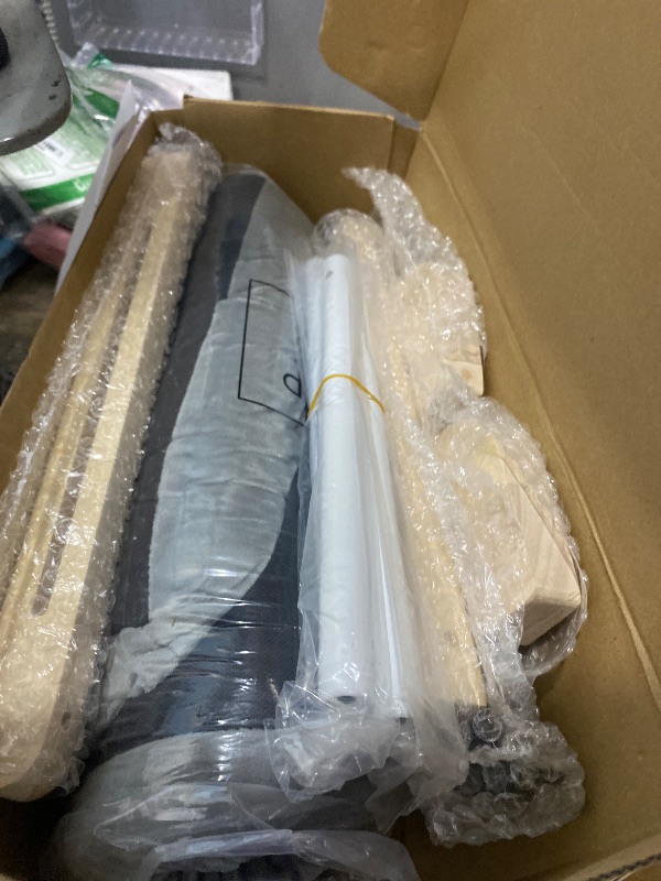 Photo 1 of **NO HARDWARE** Zakkart Cat Perch for Window Sill with Bolster - Orthopedic Hammock Design with Premium Hardwood & Robust Metal Frame - Cat Window Seat for Large Cats and Kittens - Natural Color Wood Gray Bed, 24''W