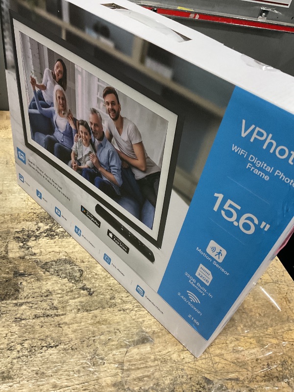 Photo 1 of (see all images) Digital Picture Frame 15.6 Inch Digital Photo Frame - 32GB Smart Picture Frame, FHD 1080P, Full Function