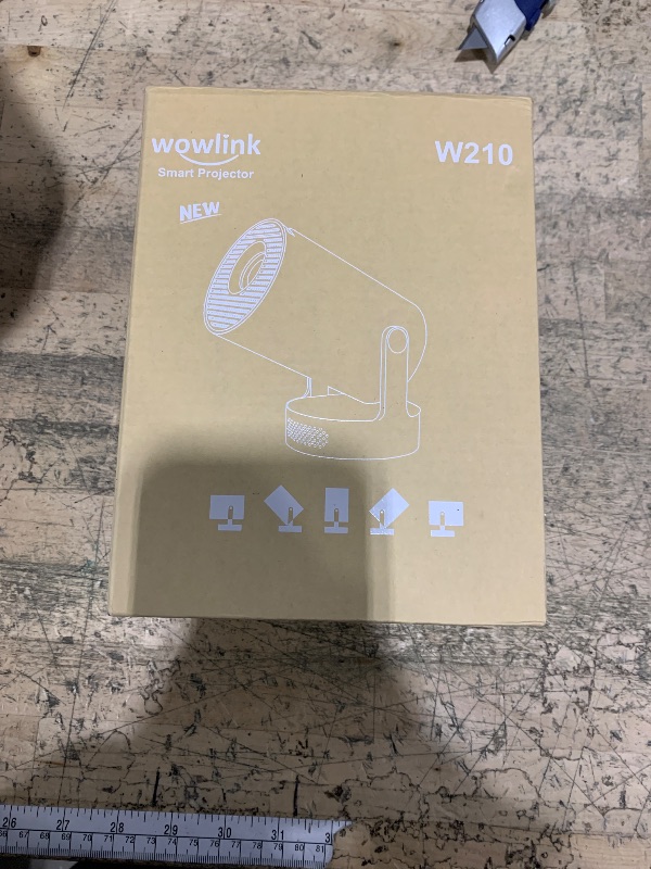 Photo 1 of [Built-in Apps & 2025 Upgraded] Mini Projector with WiFi 6 and Bluetooth 5.4 Support 4K 1080P Auto Keystone 180° Rotatable Projector Portable Compatibile with HDMI/TV Stick/Memory Stick/Laptop, White