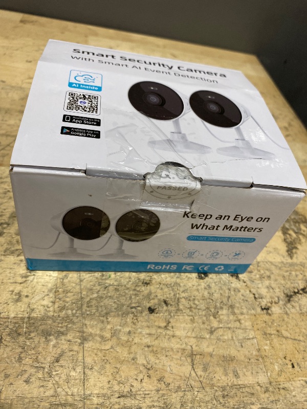 Photo 1 of [5G & 2.4G] Indoor/Outdoor Security Camera for Home, Baby/Elder/Dog/Pet Camera with Phone App, Wi-Fi Camera w/Spotlight, Color Night Vision, 2-Way Audio, 24/7, SD/Cloud Storage, Work w/Alexa, **only one camera 