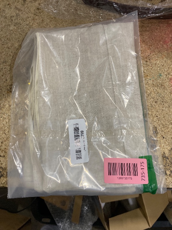 Photo 1 of ***PARTIAL SET*** Decorative Linen Throw Pillow Covers 24x24 Set of 2 Solid handcrafted Striped Cushion Covers for Bed Soft Modern Farmhouse Neutral Pillowcase for Couch Bedroom Living Room Home Decor(Natural Beige)