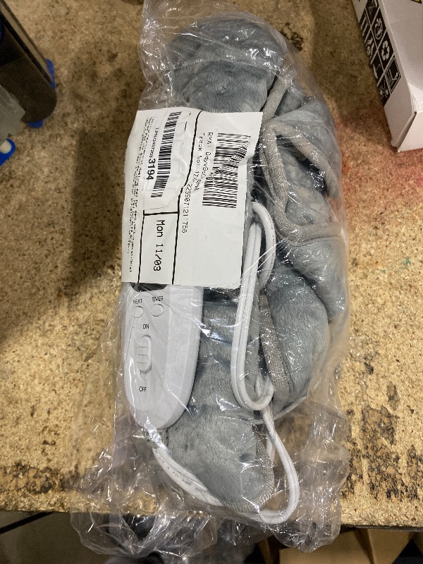 Photo 1 of **UNKNOWN DAMAGES*** Heating Pad-Electric Heating Pad for Back,Neck,Abdomen,Moist Heated Pad for Shoulder,Knee,Hot Pad for Arms and Legs,Dry&Moist Heat & Auto Shut Off(Silver, 12''×24')