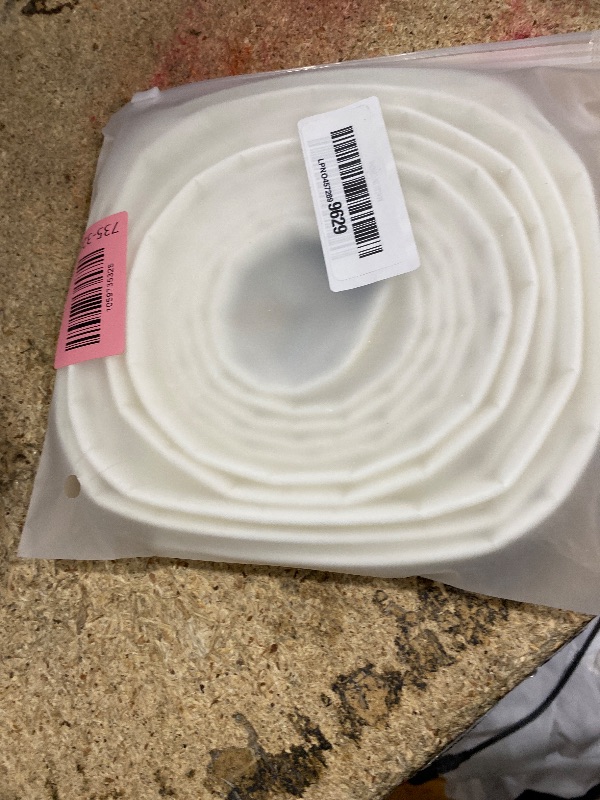 Photo 1 of 1 Pack*19.6 Ft Self-Adhesive V Shape Foam Window Weather Stripping Door Seal Insulation Strip for Winter, Soundproof Exterior Front Frame Gap Filler, Draft Stopper Tape Noise Light Blocker (White)