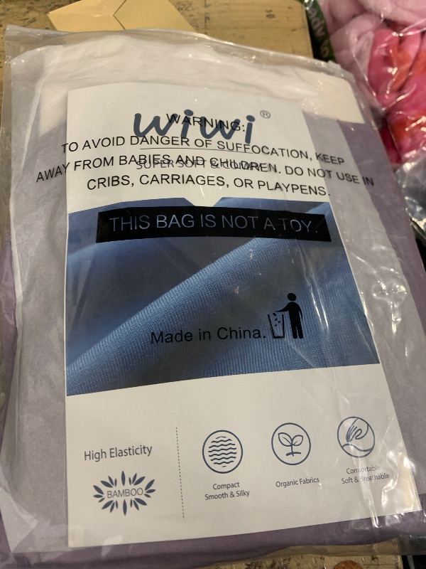 Photo 1 of **RUNS SMALL*** WiWi Women's Summer Pajama Set Viscose from Bamboo Loungewear Soft 2 Piece loose Capris Pjs S-XXL, Violet, Medium