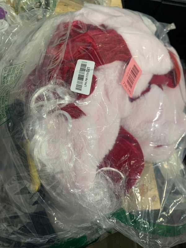 Photo 1 of ***(STOCK PHOTO FOR REFERENCE ONLY/ ALL WHITE SPOTS ARE PINK)***AMHSCOCA Santa Claus Costume for Men 9Pcs Santa Costume, Santa Suit Adults Men Professional Christmas Adult Santa Outfit