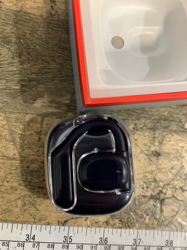 Photo 1 of ***POSSSIBLY FOR PARTS/ UNTESTED ***** NEOQOQO Open Ear Headphones, 80H Playtime Air Conduction Earbuds w/Fast Charging, 16mm Hi-Fi Audio Drivers, Physical Buttons, ENC Mic, IPX5 Waterproof, Bluetooth 5.4, 2025 Upgrade for Workout Black