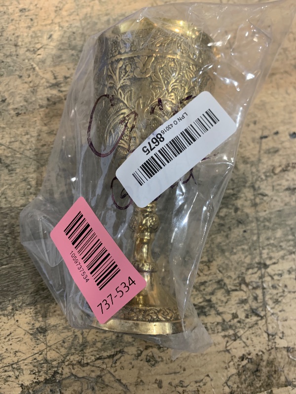 Photo 1 of ***ONLY 1 *** Vintage Chalice Medieval Goblet | 1x Solid Brass Red Wine Glass Cups of Royal King Arthur - Renaissance, Birthday Gifts Christmas Wedding Anniversary Novelty Ceremonial Drinkware (Czar Goblet)