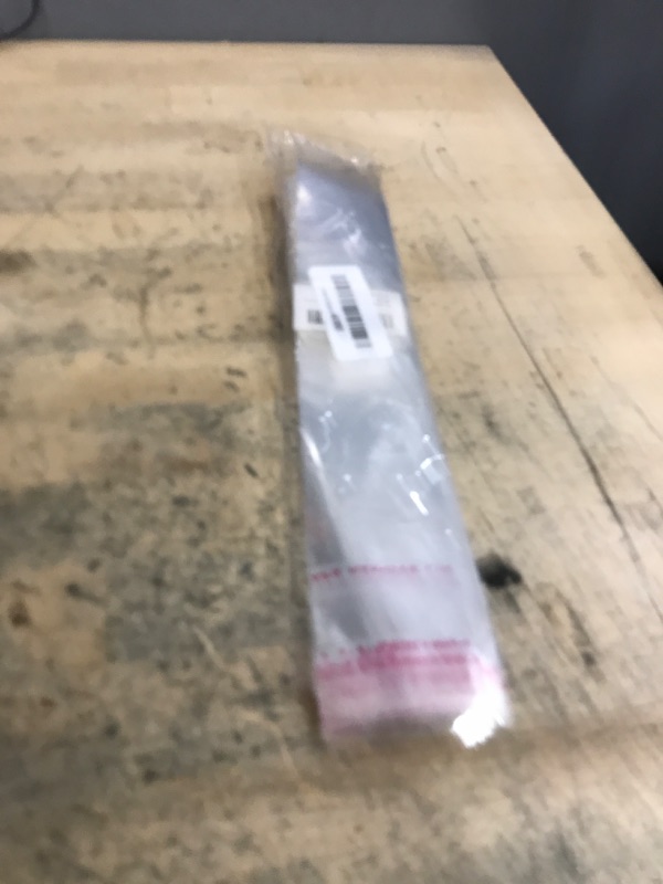 Photo 1 of 100 Pcs Self Sealing Cellophane Bags: 2x10 Inches Clear Pretzel Rod Resealable Pretzels Individual Bags for Packaging ICY Candy Treat Popsicle Cookies