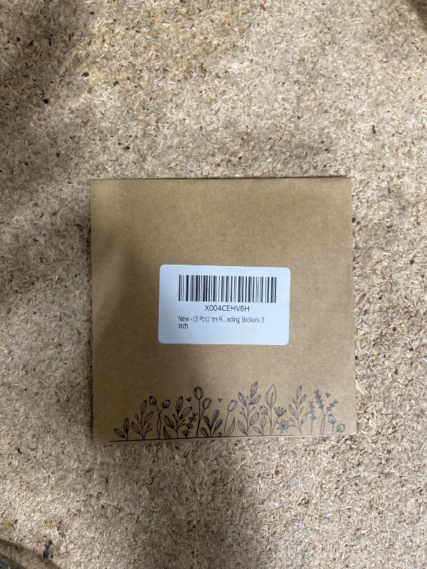 Photo 1 of (3 Pcs) I'm Fine It's Just My Face Sticker Funny Quote Waterproof Vinyl Sticker for Books Laptops Phone Water Bottles Kindle Decals Bookish Reading Stickers 3 Inch