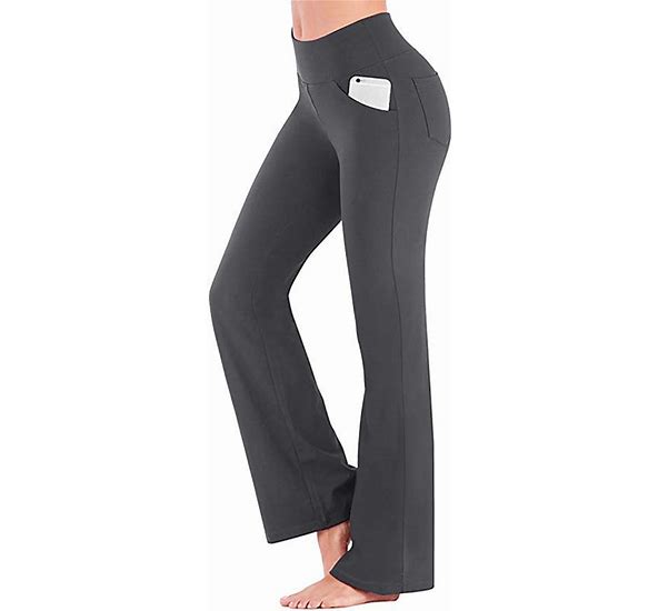 Photo 1 of ***PHOTO FOR ITEM REFERENCE/STYLE DIFFERS***** Women's High Waist Yoga Pants Side Pockets Bootcut Leggings Tummy Control 4 Way Stretch