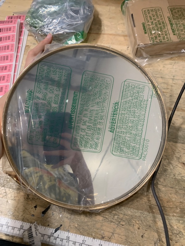 Photo 1 of 10 Inches 25.5cm Gold Round Mirror Cake Stand, 8.9 Inches Tall Cupcake Stands Metal Pedestal Holder, Party Dessert Cheese Display Plate for Wedding Party Birthday Baby Shower Celebration Home Decor