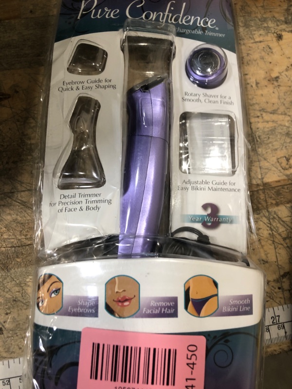 Photo 1 of ***MISSING EVERYTHING BUT POWER CABLE***Wahl Pure Confidence Rechargeable Electric Trimmer, Shaver, & Detailer for Smooth Shaving & Trimming of The Face, Underarm, Eyebrows, & Bikini Areas – Model 9865-100