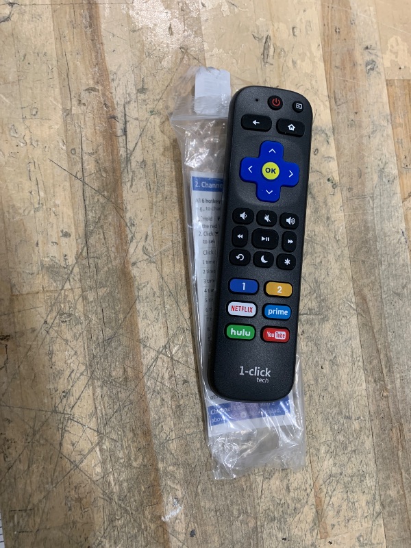 Photo 1 of 1-Clicktech Remote for Roku TVs and Players Express Premiere Ultra [2-in-1 w/TV Power+Volume] [NOT for Roku Stick]